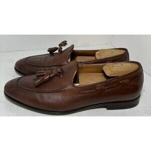 Bruno Magli Shoes Mens 7 Brown Dress Tassel Loafers ALI BM60032 Made in Italy